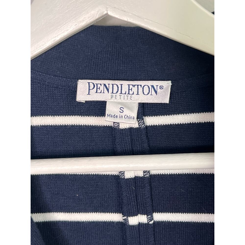 Pendleton Double Knit Single Breasted Blazer Stri… - image 7